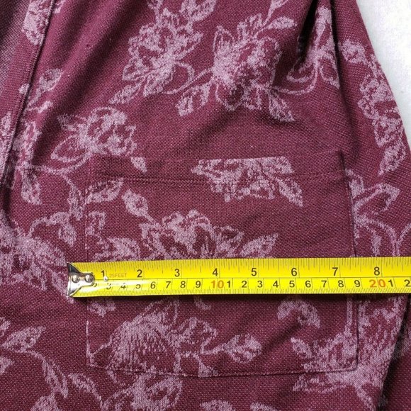 Maurices Women Mulberry Red Open Front Long Sleeve Cardigan pockets Size XXL - Picture 8 of 9